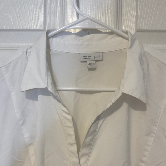 J. Jill Women's White Button Down Shirt - Picture 4 of 12